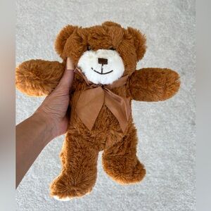 Napco Brown Plush Teddy Bear with Bow